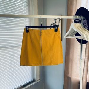 Chloe & katie yellow mustard skirt available in sizes small medium large and XL